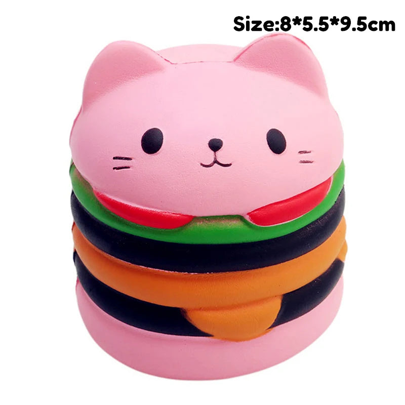 Jumbo Popcorn Animal Squishy Toy 🍿🐻