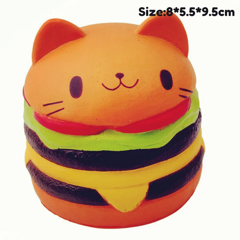 Jumbo Popcorn Animal Squishy Toy 🍿🐻