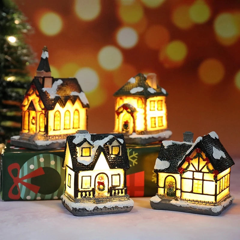 Cozy Christmas Village House Night Light