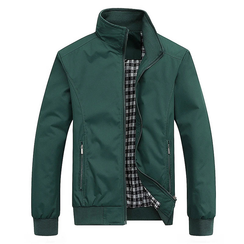 Men’s Classic Slim-Fit Bomber Jacket