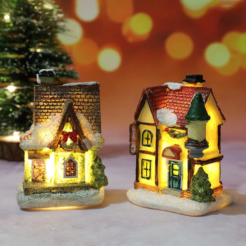 Cozy Christmas Village House Night Light