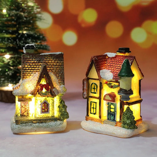 Cozy Christmas Village House Night Light