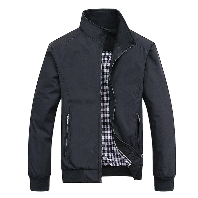 Men’s Classic Slim-Fit Bomber Jacket