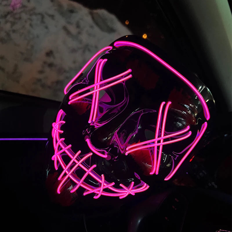 Glow Reaper LED Mask 👻⚡