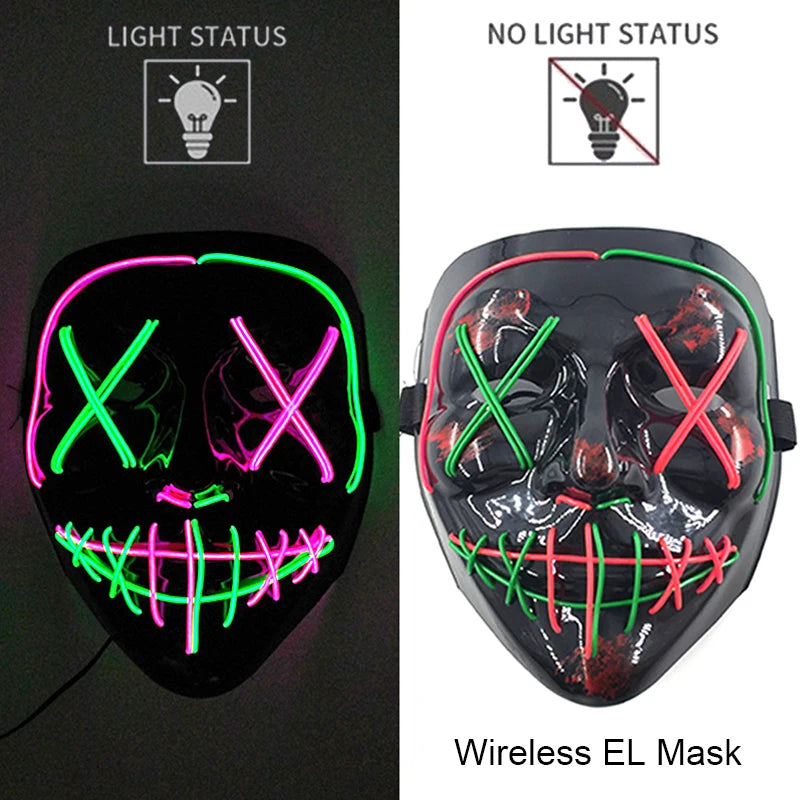 Glow Reaper LED Mask 👻⚡