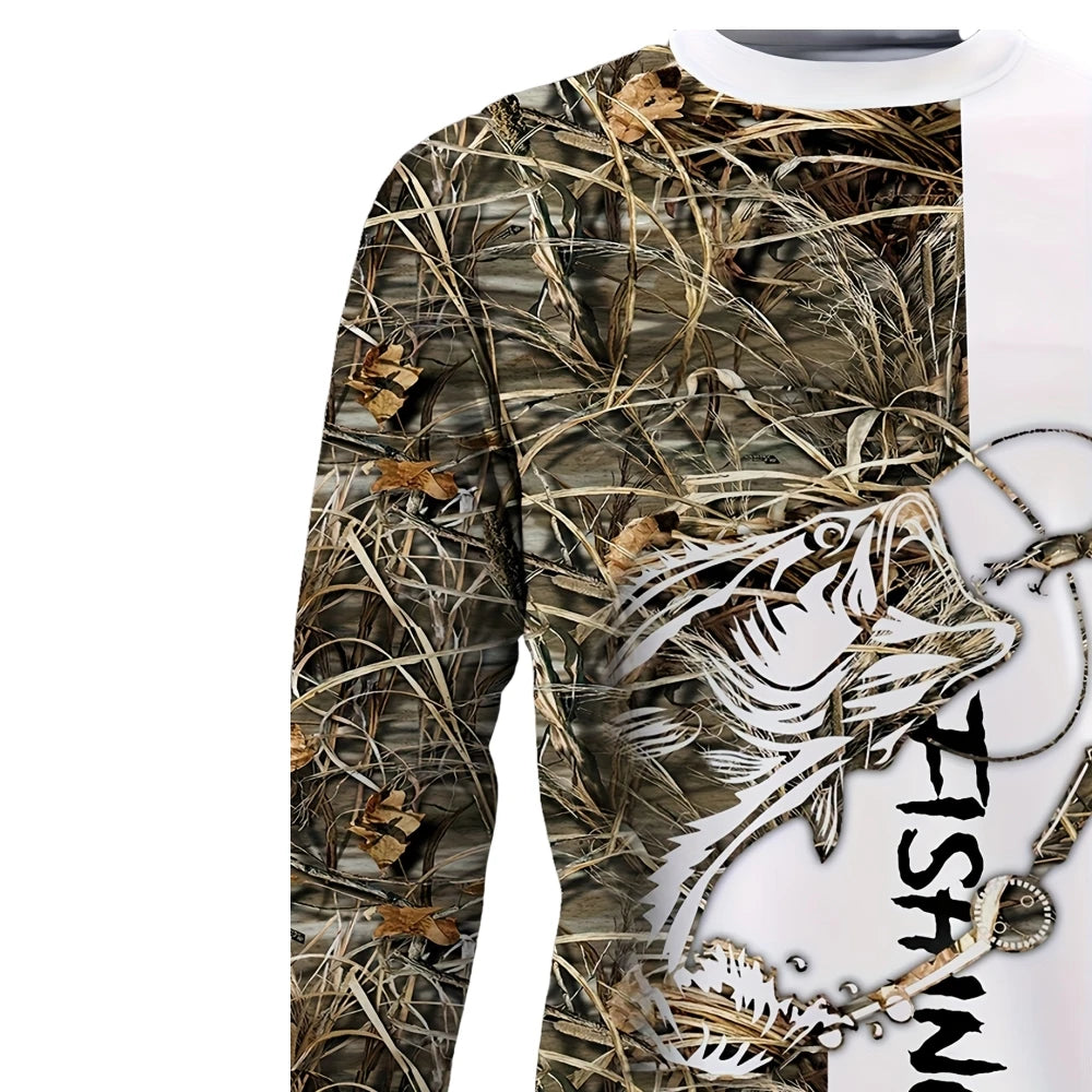 Men’s Performance Fishing Shirt – Long Sleeve Outdoor Tee