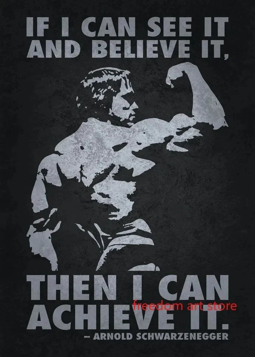 Men’s Muscle & Strength Gym Wall Art Poster 💪🏋️