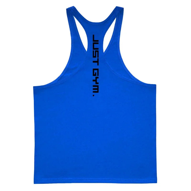 Men’s Striped Cotton Muscle Tank Top