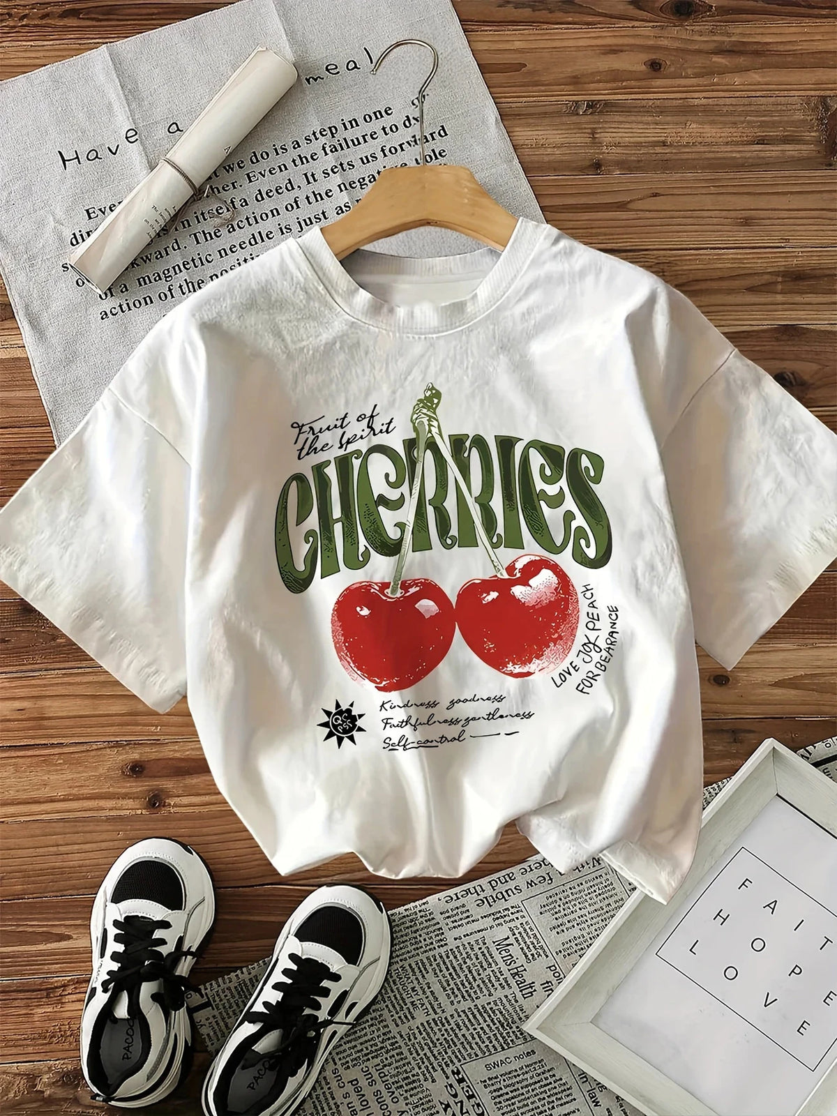 Cherry Heart Graphic Tee 🍒❤️