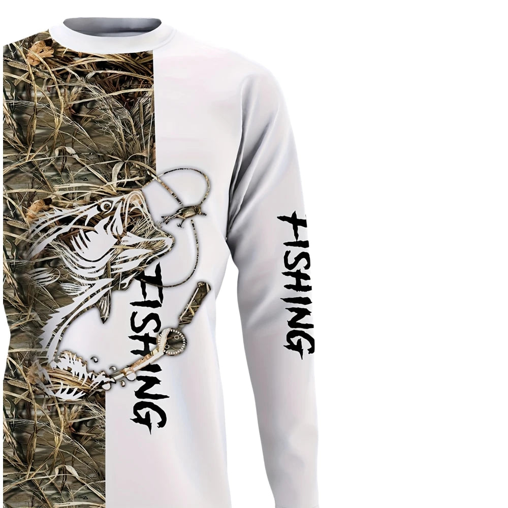 Men’s Performance Fishing Shirt – Long Sleeve Outdoor Tee