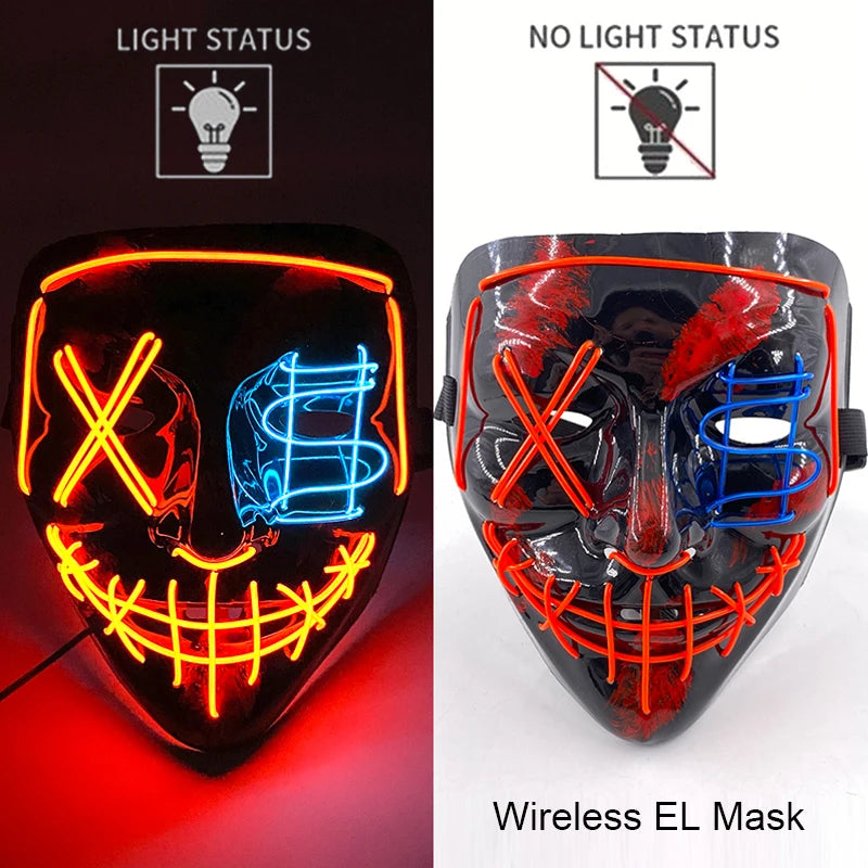 Glow Reaper LED Mask 👻⚡