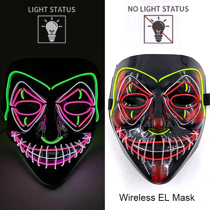 Glow Reaper LED Mask 👻⚡