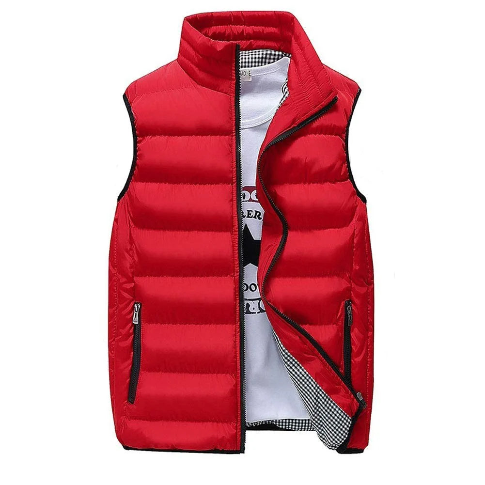 Men’s Essential Puffer Vest – Windproof Quilted Winter Vest