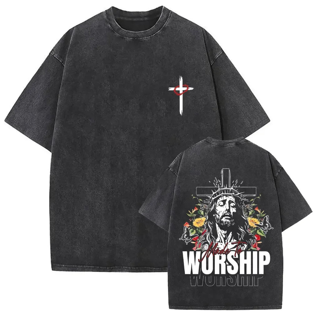 Jesus Forgive Them Vintage Washed Tee