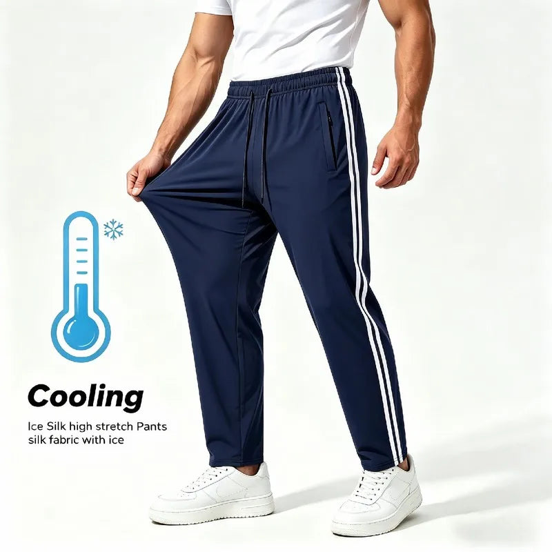 Men’s Lightweight Ice Silk Jogger Pants