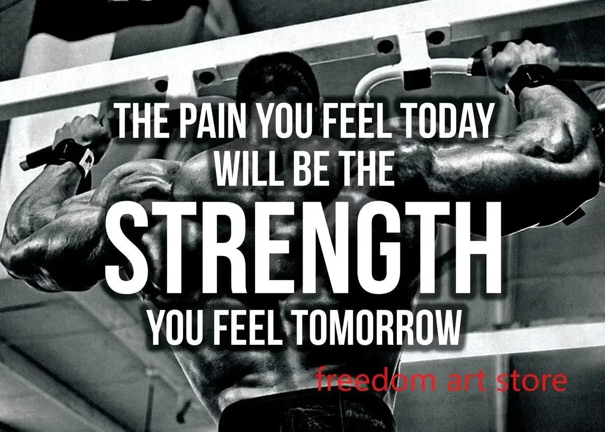 Men’s Muscle & Strength Gym Wall Art Poster 💪🏋️