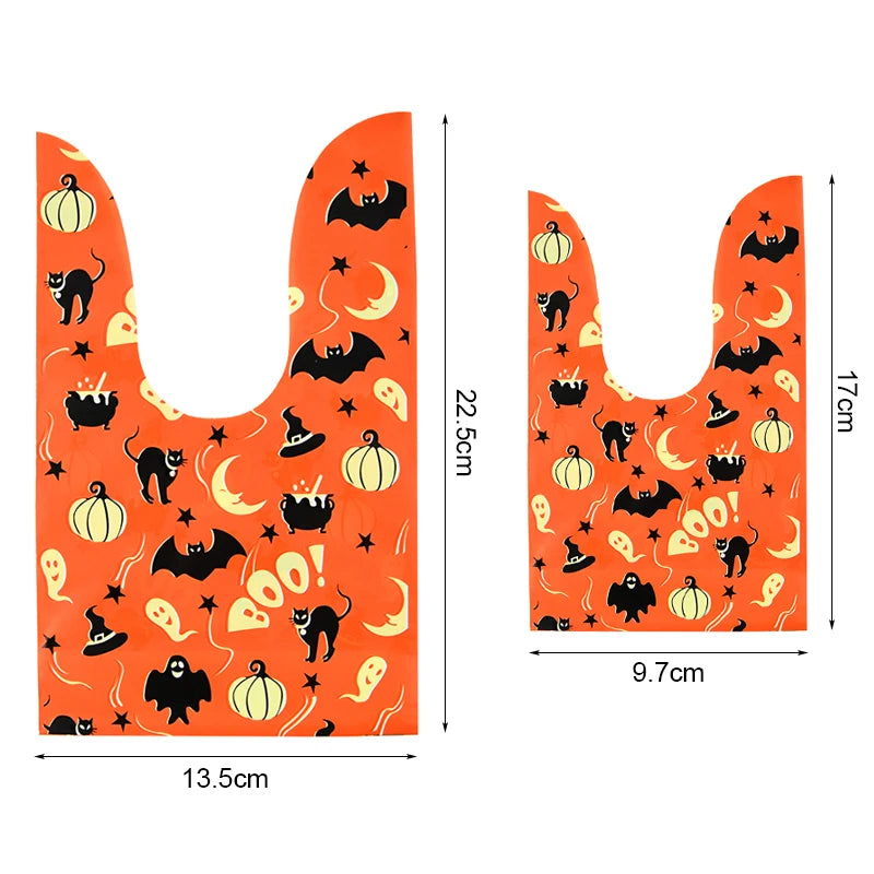 Halloween Pumpkin Bunny Ear Candy Bags