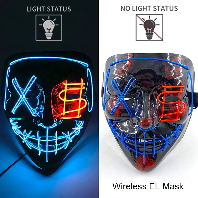 Glow Reaper LED Mask 👻⚡