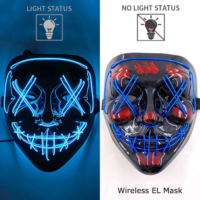 Glow Reaper LED Mask 👻⚡