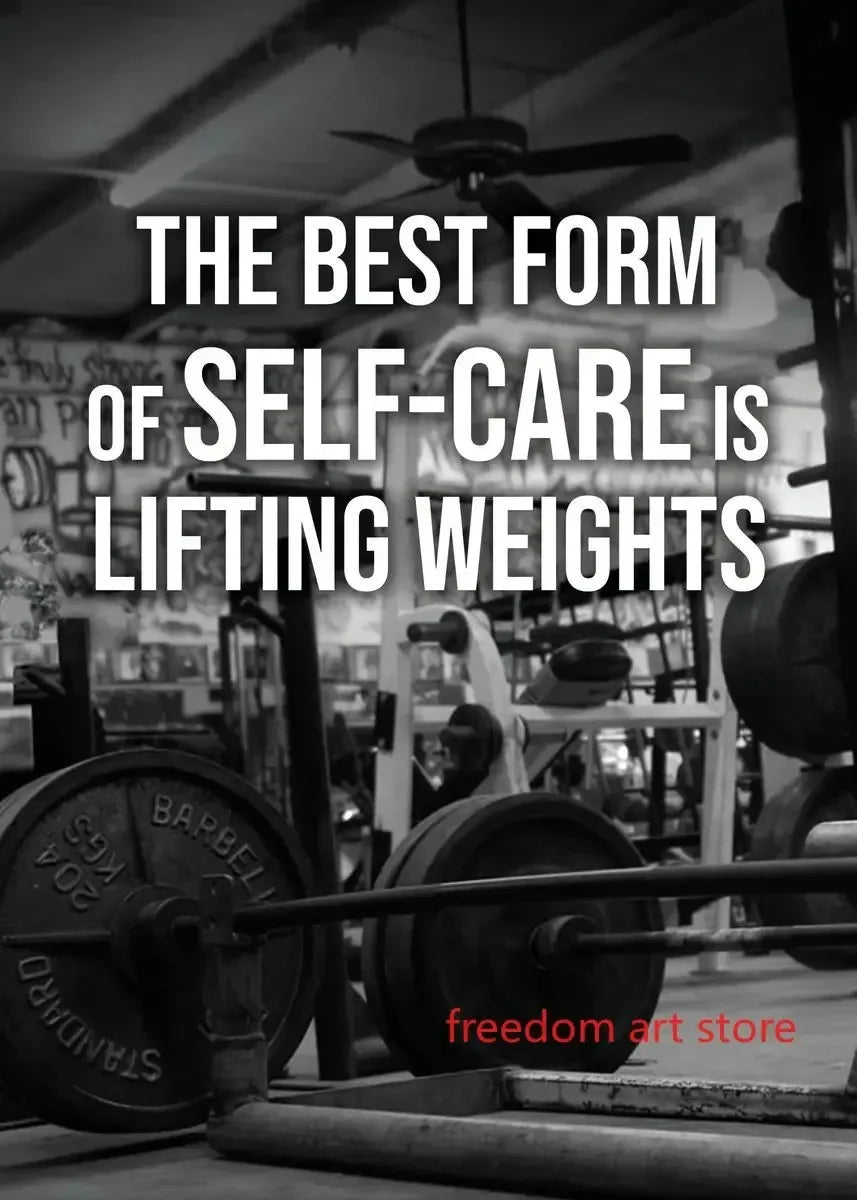Men’s Muscle & Strength Gym Wall Art Poster 💪🏋️
