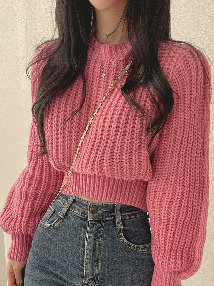 Women’s Vintage Lantern Sleeve Sweater