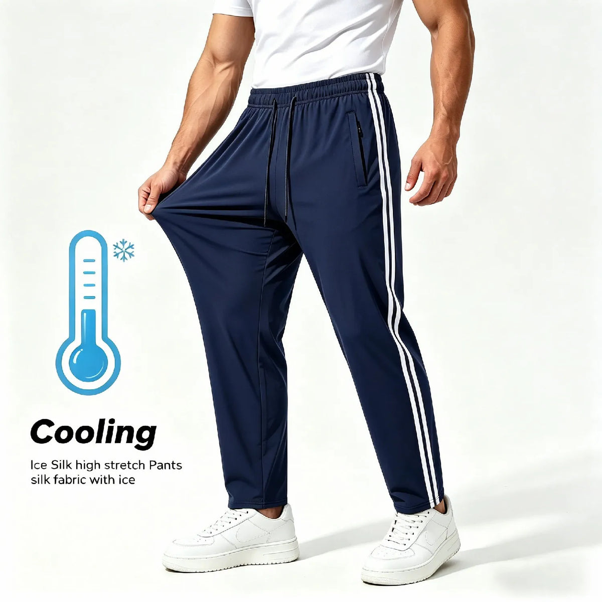 Men’s Lightweight Ice Silk Jogger Pants