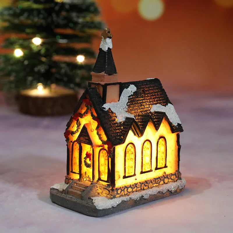 Cozy Christmas Village House Night Light