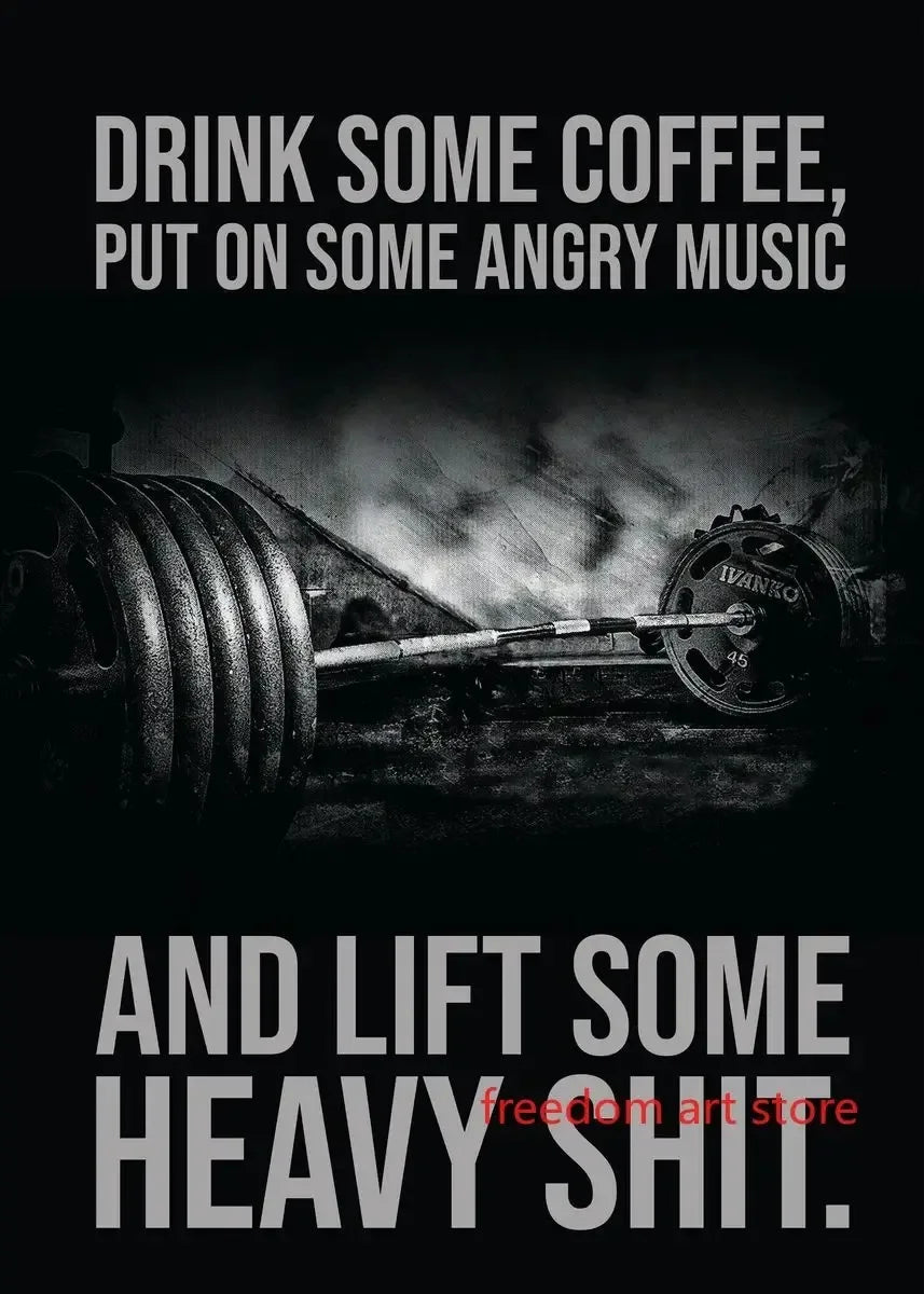 Men’s Muscle & Strength Gym Wall Art Poster 💪🏋️