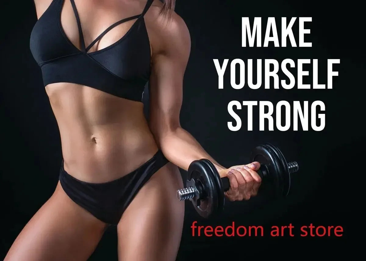 Men’s Muscle & Strength Gym Wall Art Poster 💪🏋️