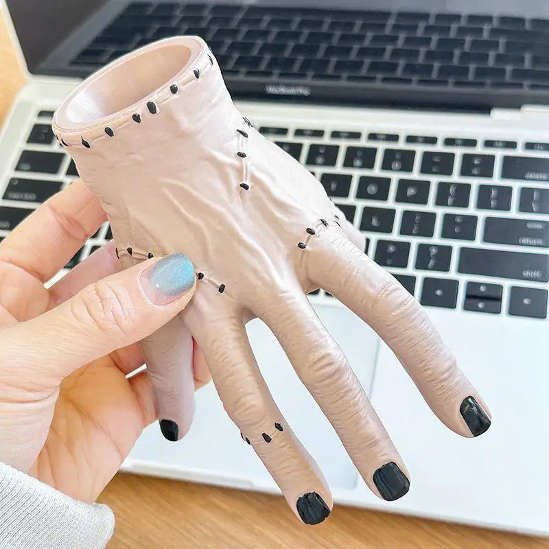 Addams Family Hand Halloween Decor – Creepy Hand Planter & Pen Holder