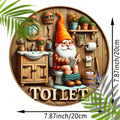 Rustic Farmhouse Bathroom Door Sign