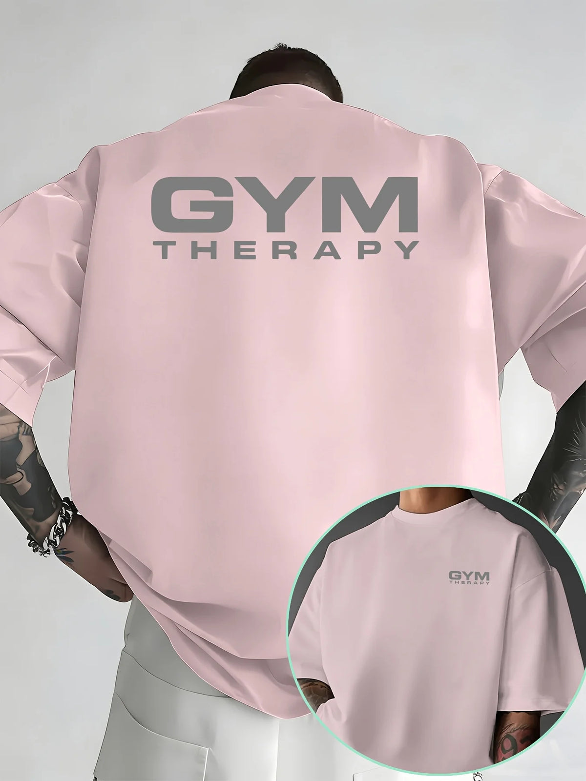 Gym Therapy Graphic Tee – Premium Cotton Workout & Streetwear Shirt