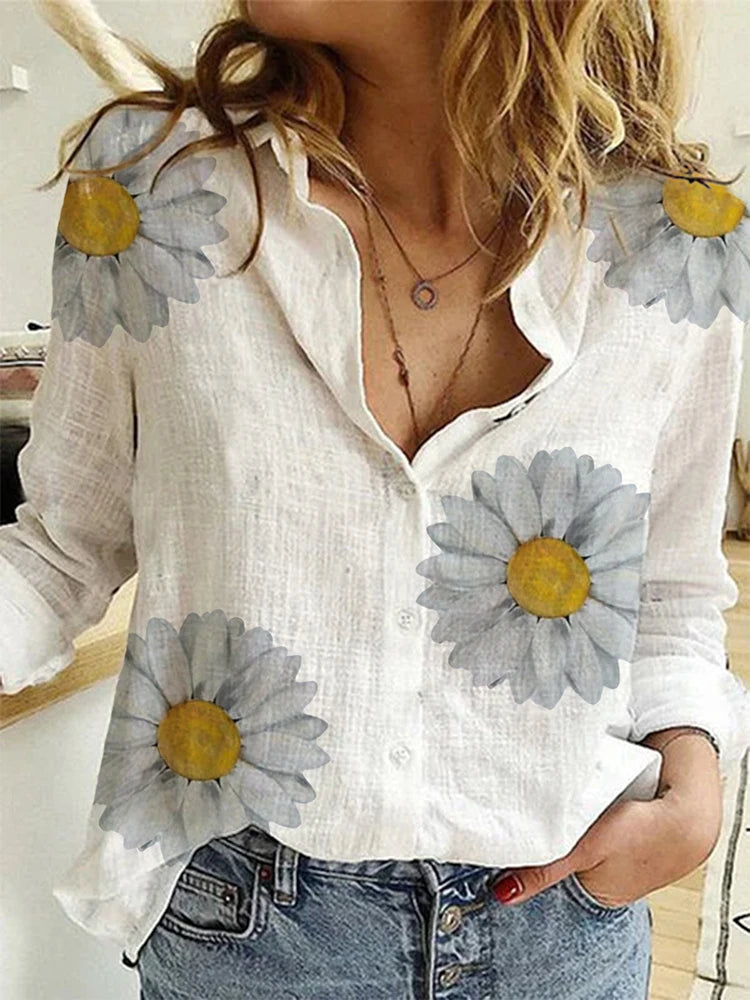 Women’s Classic Linen Button-Up Shirt ✨