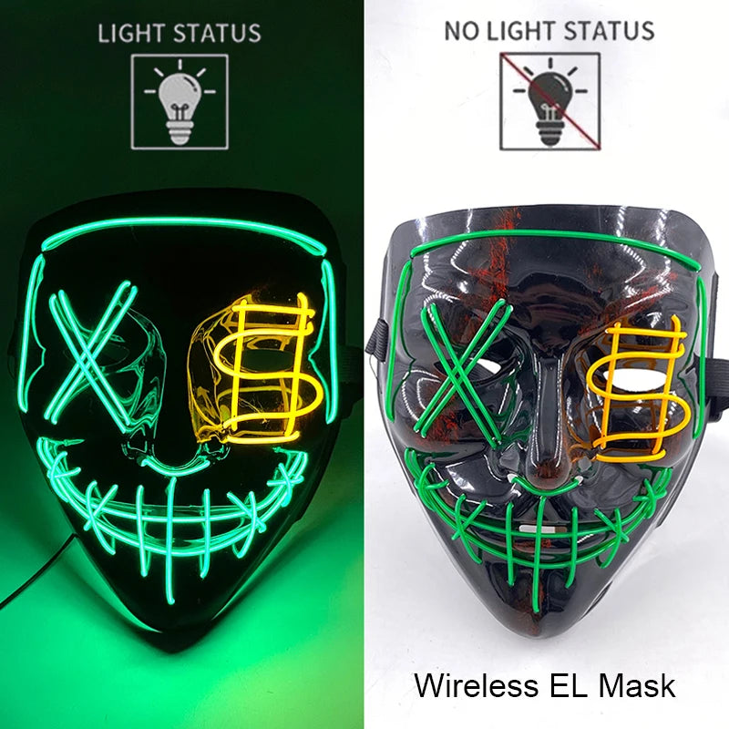Glow Reaper LED Mask 👻⚡