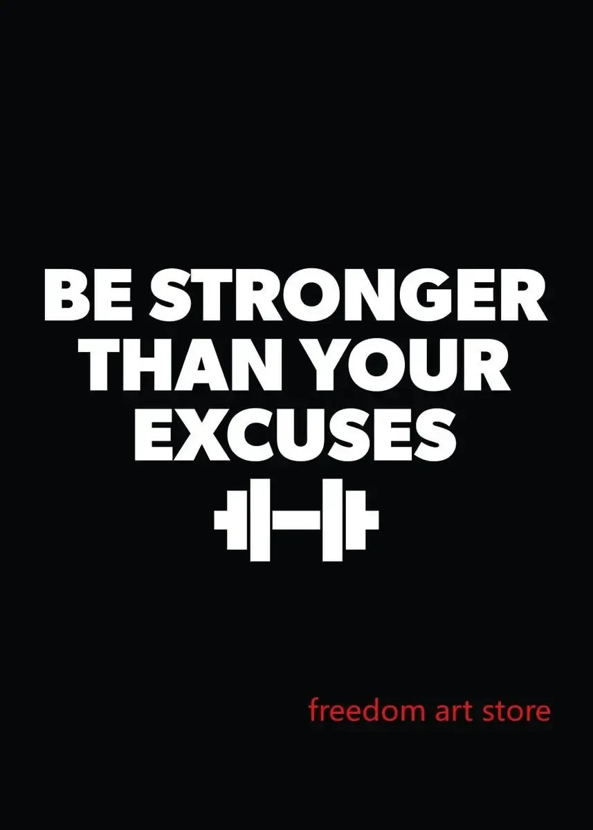 Men’s Muscle & Strength Gym Wall Art Poster 💪🏋️