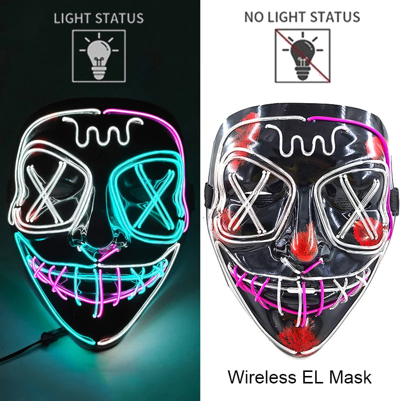 Glow Reaper LED Mask 👻⚡