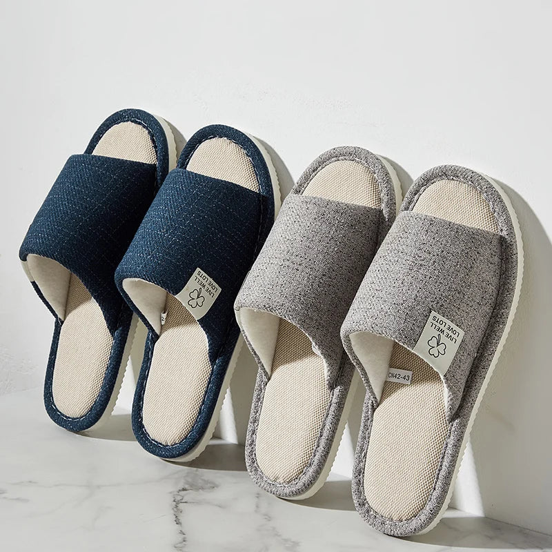 Men’s & Women’s Linen House Slippers