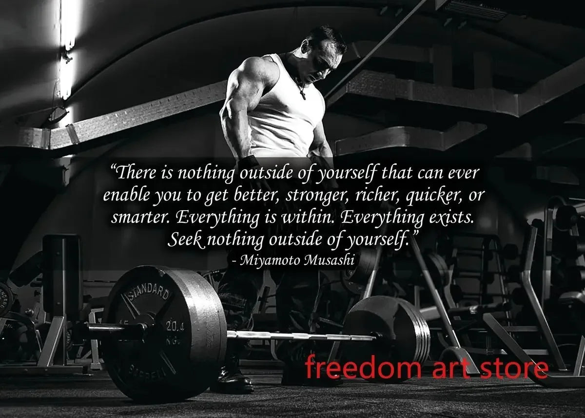 Men’s Muscle & Strength Gym Wall Art Poster 💪🏋️