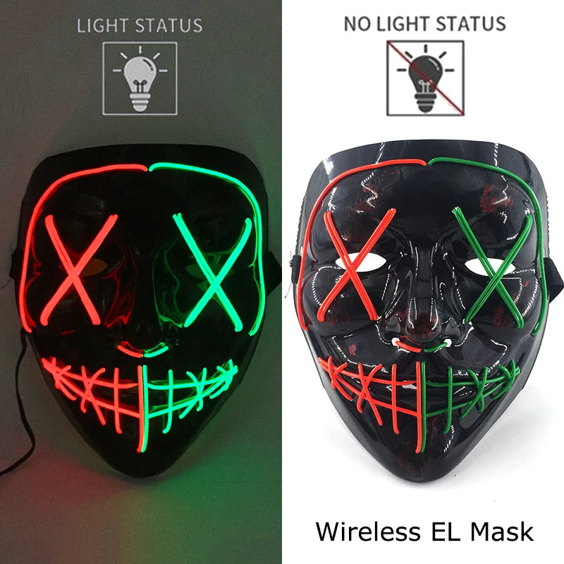 Glow Reaper LED Mask 👻⚡