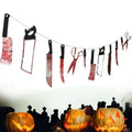 Halloween Horror Bloody Weapon Garland – Spooky Party Banner & Haunted House Decor