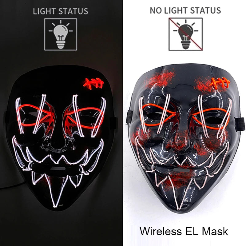 Glow Reaper LED Mask 👻⚡