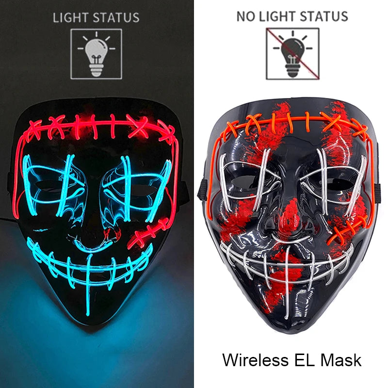 Glow Reaper LED Mask 👻⚡