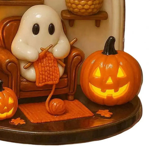 Cozy Reading Ghost Ornament 👻📖🎃