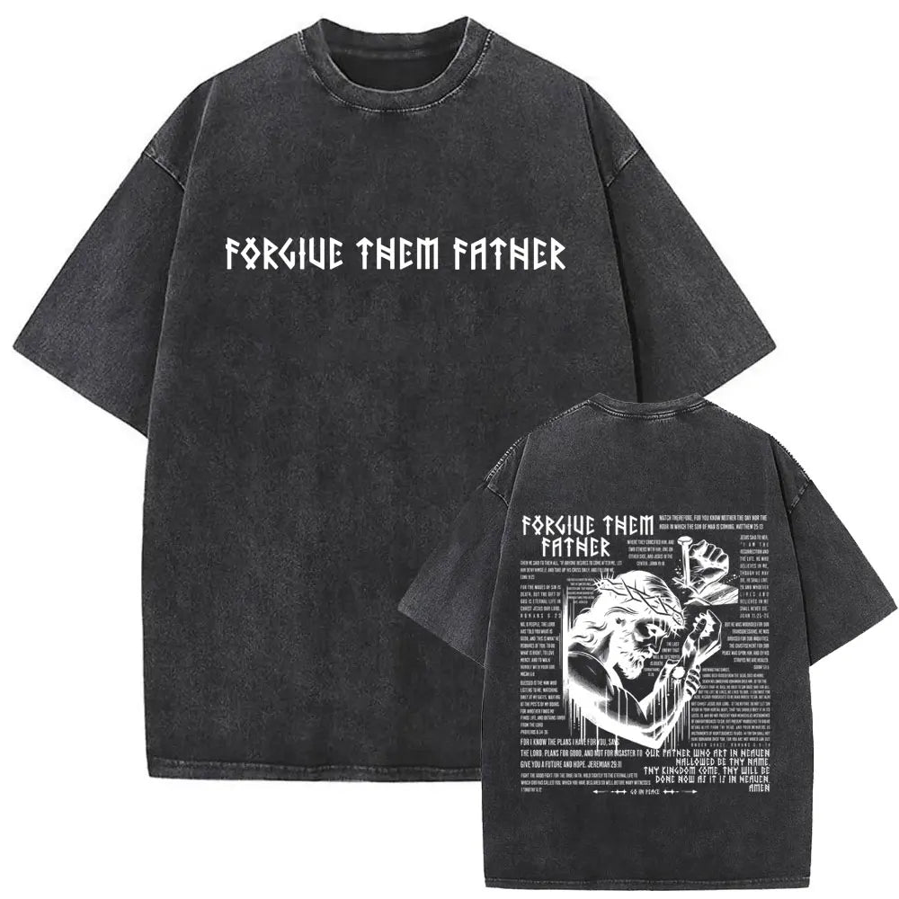 Jesus Forgive Them Vintage Washed Tee