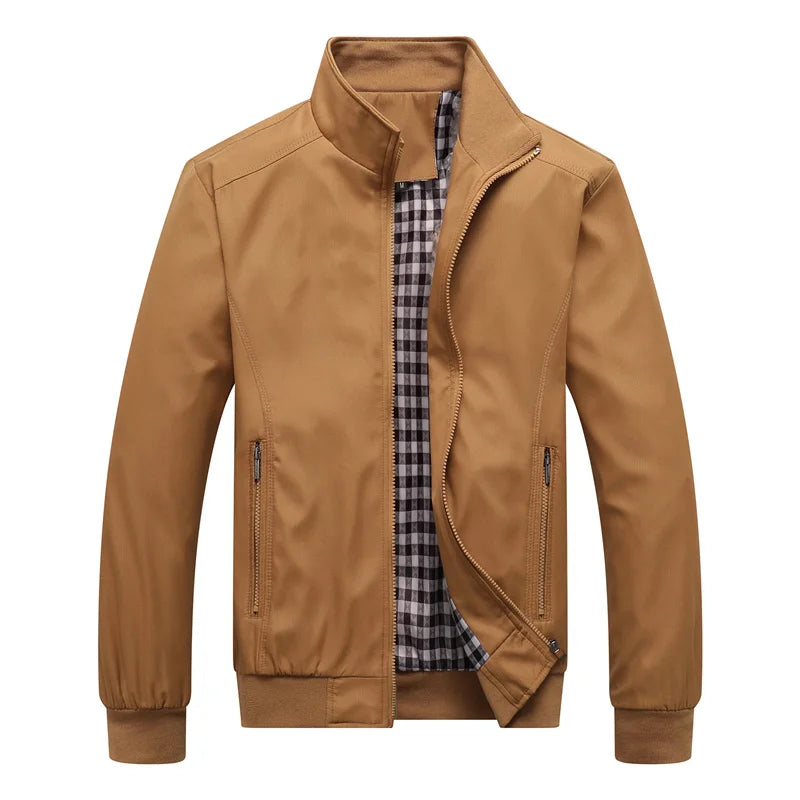 Men’s Classic Slim-Fit Bomber Jacket
