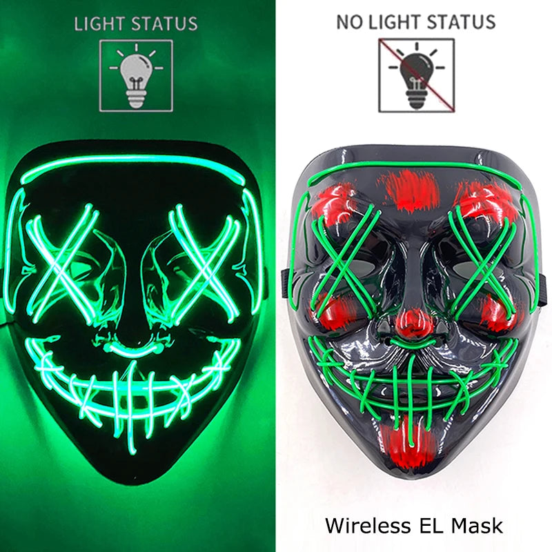 Glow Reaper LED Mask 👻⚡