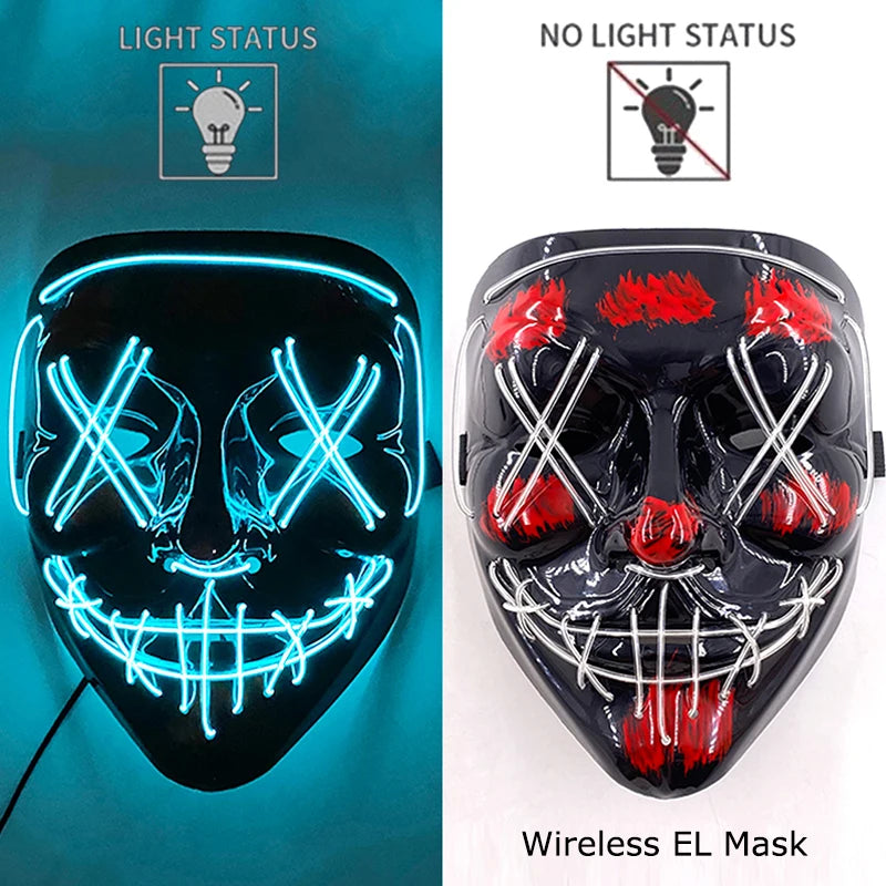 Glow Reaper LED Mask 👻⚡
