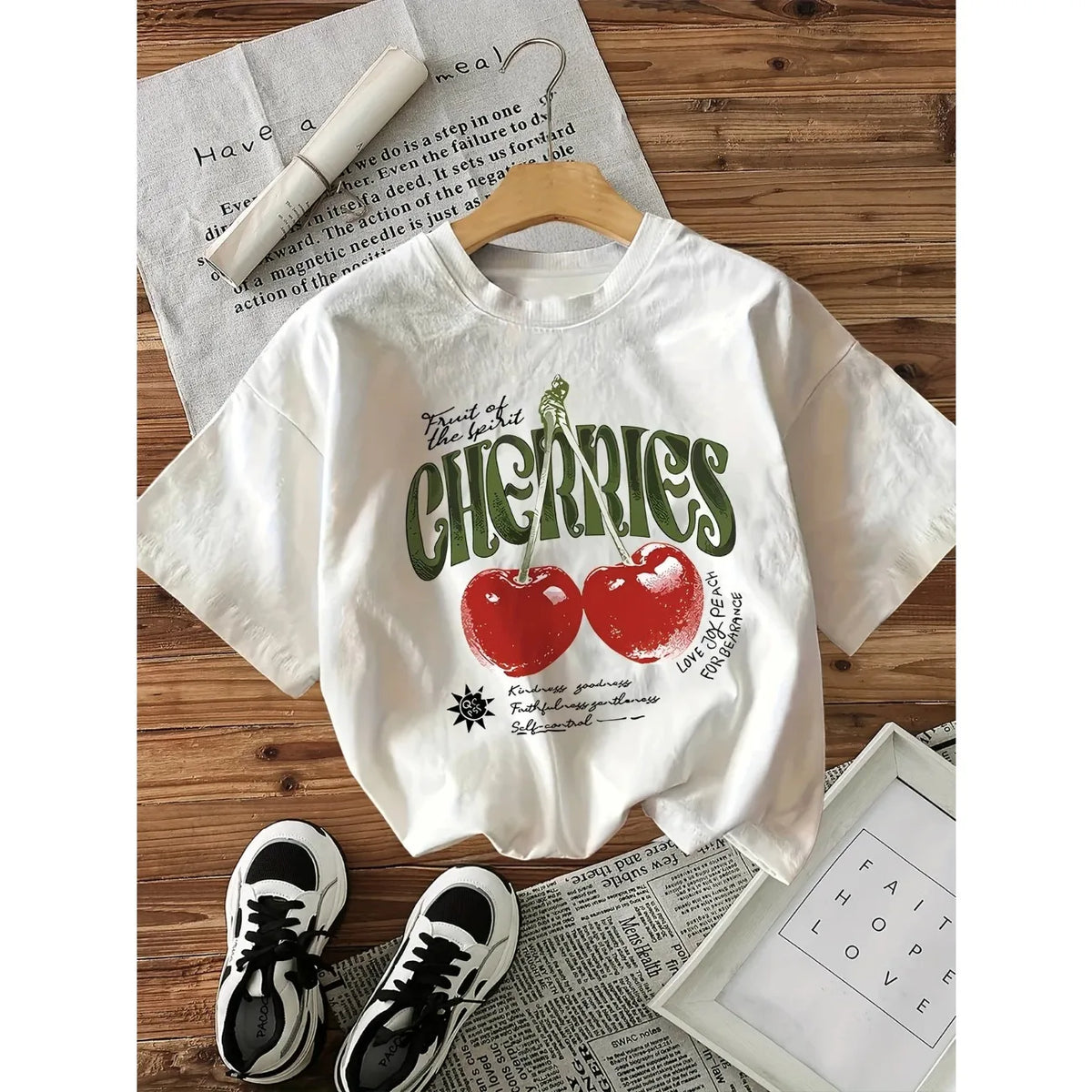 Cherry Heart Graphic Tee 🍒❤️