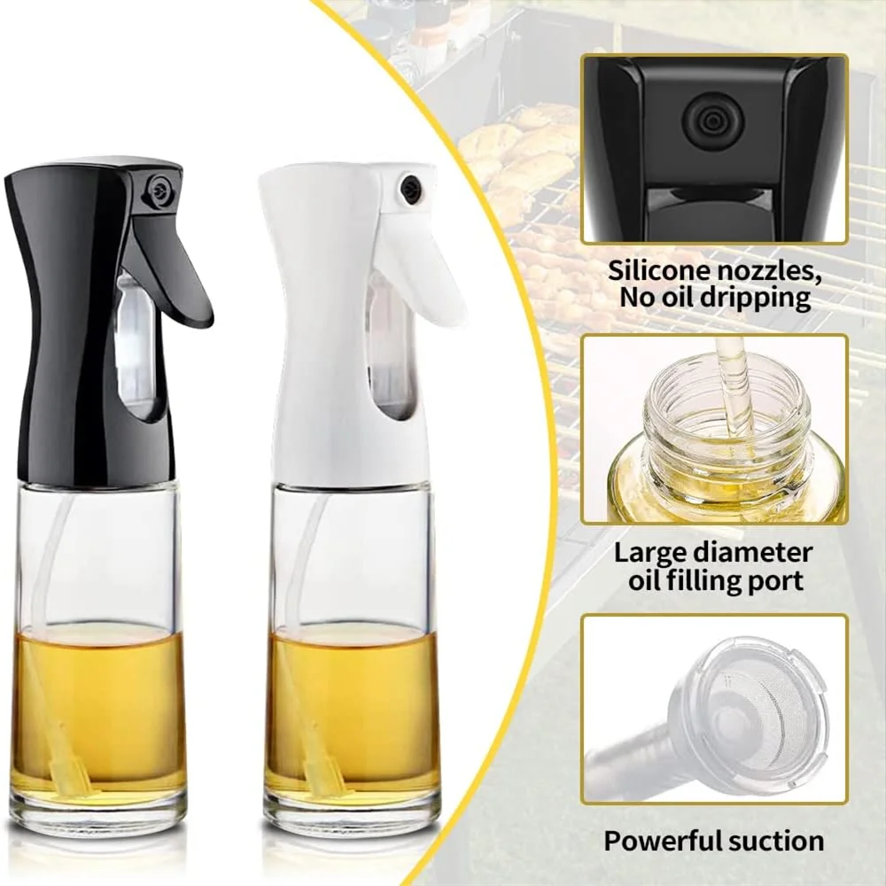 2-in-1 Oil Spray & Pour Dispenser – Reusable Kitchen Cooking Bottle