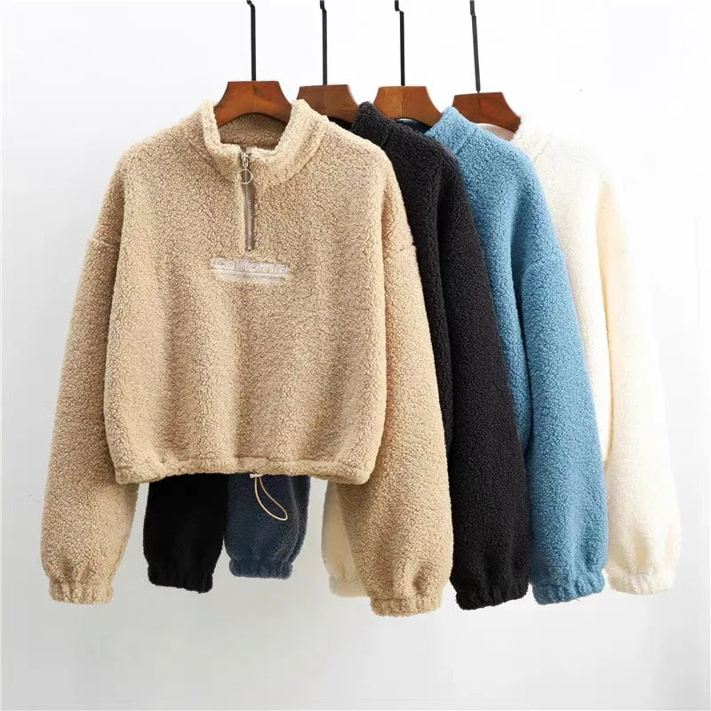 Women’s Cozy Cropped Fleece Hoodie